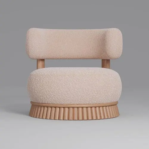 Japandi fauteuil Julia | Naturel | Beige