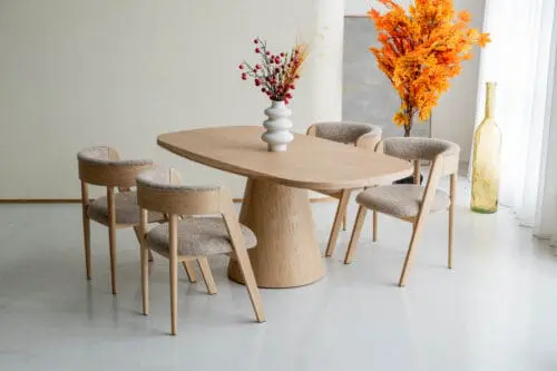 Japandi eettafel Rosa | Naturel | 180x100cm