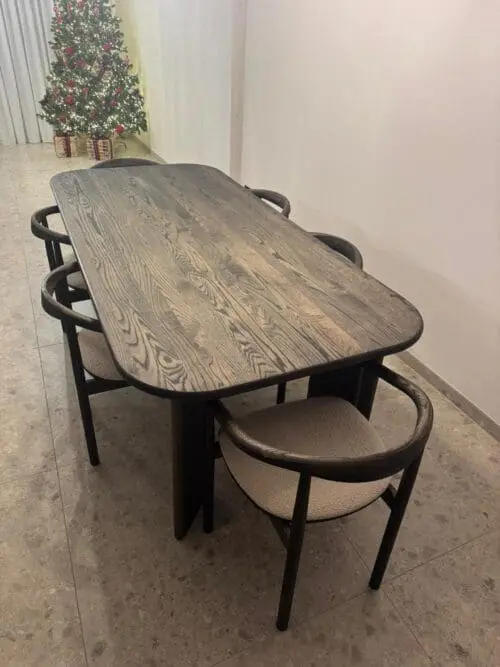 Japandi eettafel Calm | Dark | 220x100cm