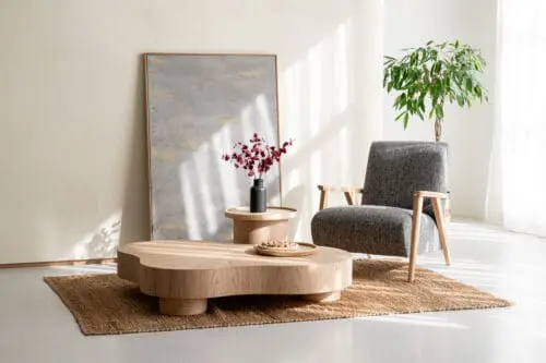 Japandi salontafel Dunya | Naturel | Organisch