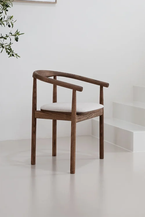 Japandi eetkamerstoel Calm | Brons