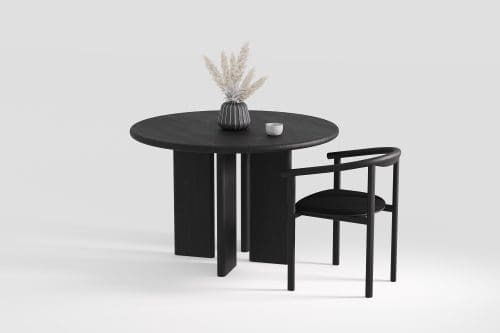 Japandi eettafel Calm | Black | Rond 135cm