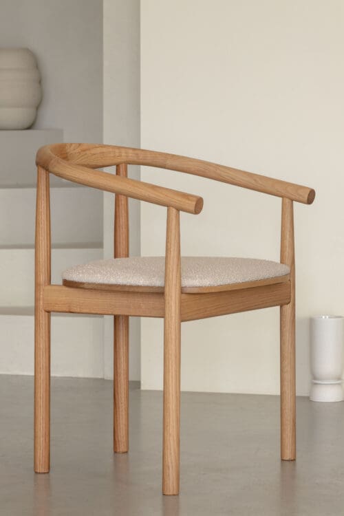 Esszimmerstuhl Calm | Natur | Beige Bouclé