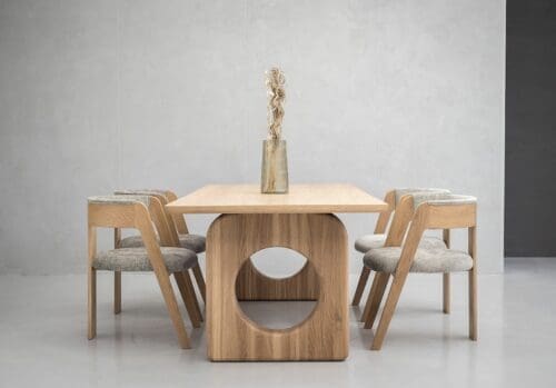 Japandi eettafel Lviv | Naturel | 220x100cm | Eikenhout