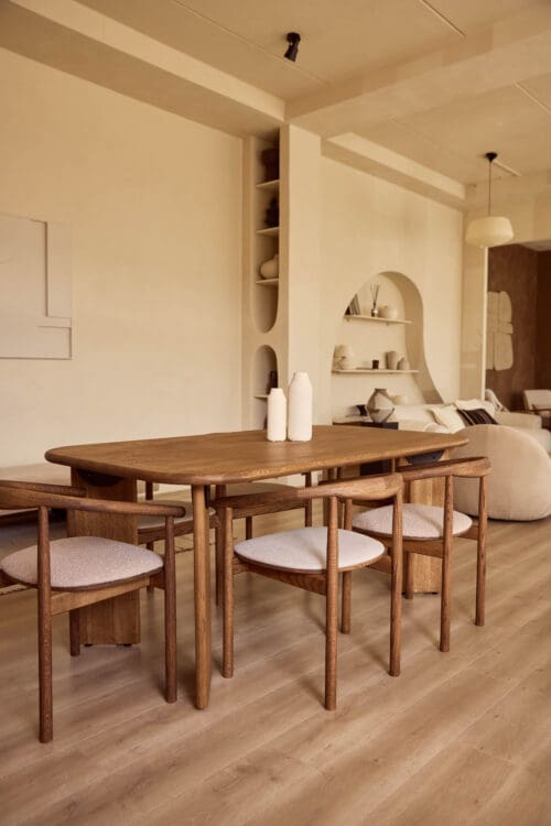 Japandi eettafel Calm | Brons | 180x100cm