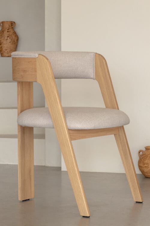 Lviv Dining Chair | Natural | Cream